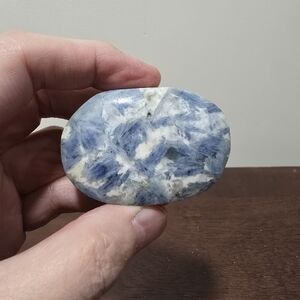 Blue Kyanite Crystal Palmstone